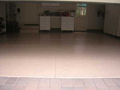 garage epoxy front