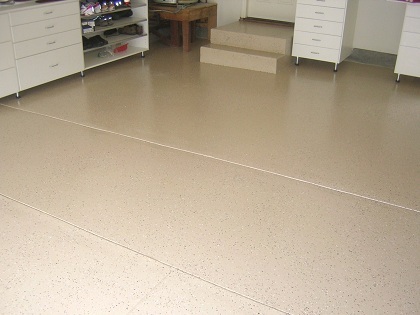 garage epoxy left